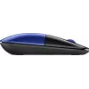 Rato sem fios HP Z3700 azul, ambidestro, ótico, RF Wireless, 1200 DPI, azul