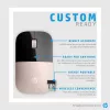 Rato sem fios HP Z3700 azul, ambidestro, ótico, RF Wireless, 1200 DPI, azul