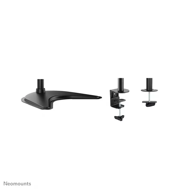 Suporte de monitor Neomounts NM-D335DBLACK 10-27 polegadas, montagem por aperto/em pé/através, 8 kg, 25,4 cm (10 polegadas), 68,6 cm (27 polegadas), 100 x 100 mm, preto