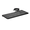 Teclado com fio retroiluminado multidispositivo HP 405, formato completo (100%), com fio, USB, membrana, preto
