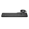 Teclado com fio retroiluminado multidispositivo HP 405, formato completo (100%), com fio, USB, membrana, preto