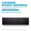 Teclado sem fios programável HP 455, formato completo (100%), sem fios, RF Wireless, membrana, preto