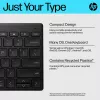 Teclado Bluetooth compacto HP 355 – teclas mecânicas sem fios, preto, 0,34 kg