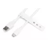 Cabo de carregamento em silicone DIGITUS USB-C - USB-A - USB-C USB 2.0 60W - 2m branco