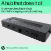 Hub multiporta HP Universal USB-C USB 3.2 Gen 1 Type-C preto