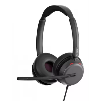 Lenovo 4Z21P85373 Auscultadores/Headset Headset com fio com arco de cabeça para escritório/callcenter USB Type-C / USB Type-A preto