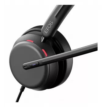 Lenovo 4Z21P85373 Auscultadores/Headset Headset com fio com arco de cabeça para escritório/callcenter USB Type-C / USB Type-A preto