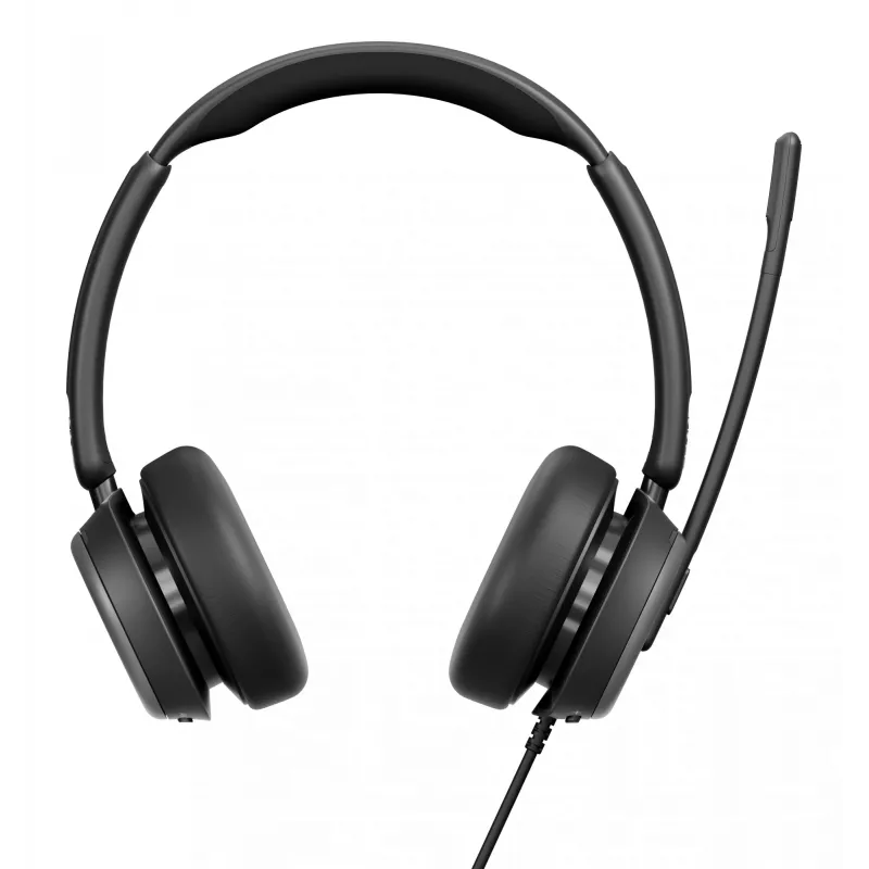 Lenovo 4Z21P85373 Auscultadores/Headset Headset com fio com arco de cabeça para escritório/callcenter USB Type-C / USB Type-A preto