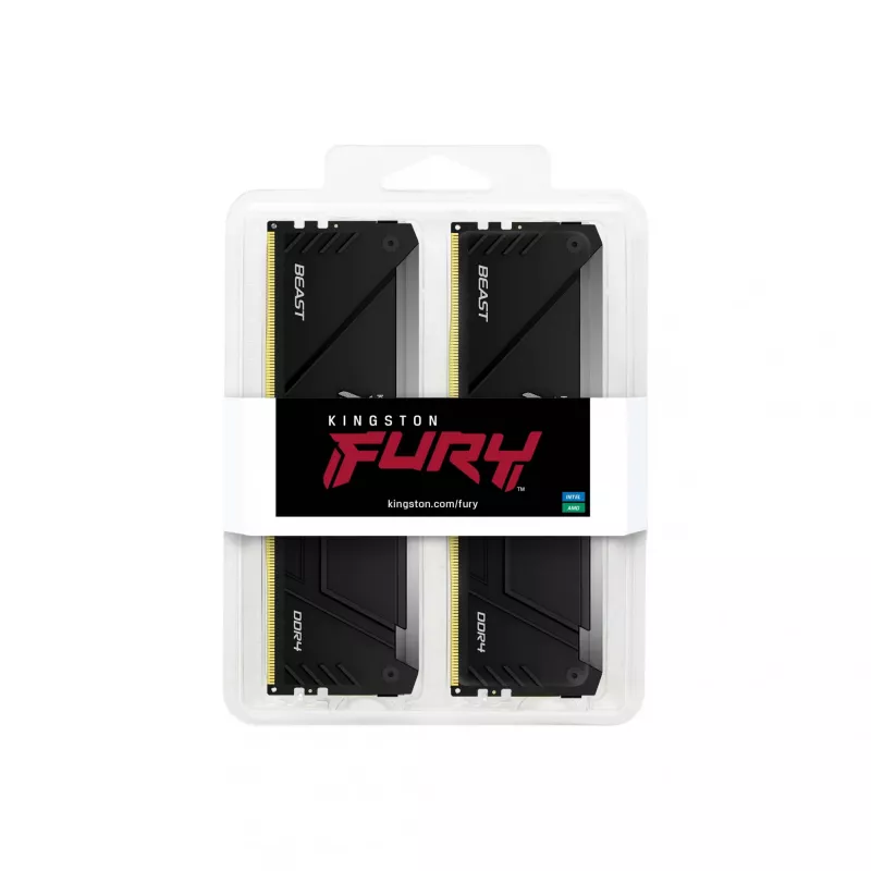 Kingston Technology FURY Beast 64GB 3200MT/s DDR4 CL16 DIMM (Kit de 2) RGB