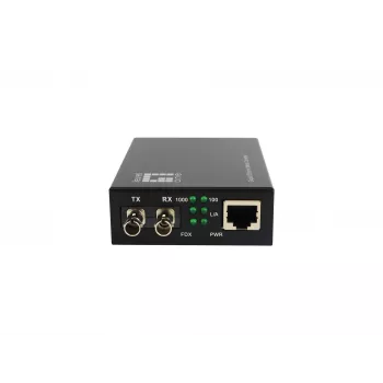 LevelOne conversor de mídia RJ45 para ST Gigabit, fibra monomodo, 1310nm, 20km