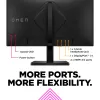 OMEN by HP monitor gaming FHD 165Hz 23,8 polegadas – OMEN 24, 60,5 cm (23,8 polegadas), 1920 x 1080 píxeis, Full HD, LCD, 1 ms, preto