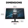 OMEN by HP monitor gaming FHD 165Hz 23,8 polegadas – OMEN 24, 60,5 cm (23,8 polegadas), 1920 x 1080 píxeis, Full HD, LCD, 1 ms, preto