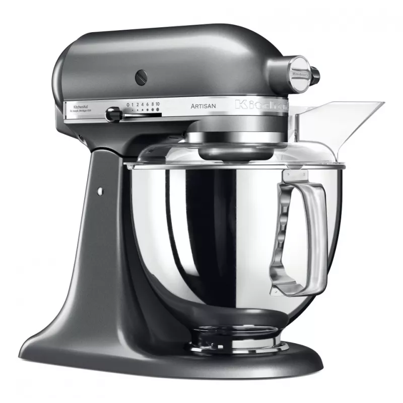 Máquina de cozinha KITCHENAID Artisan 300 W 4,8 L tigela de aço inoxidável prateado