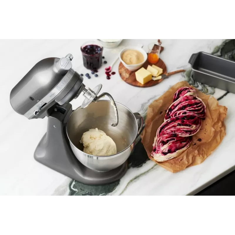 Máquina de cozinha KITCHENAID Artisan 300 W 4,8 L tigela de aço inoxidável prateado