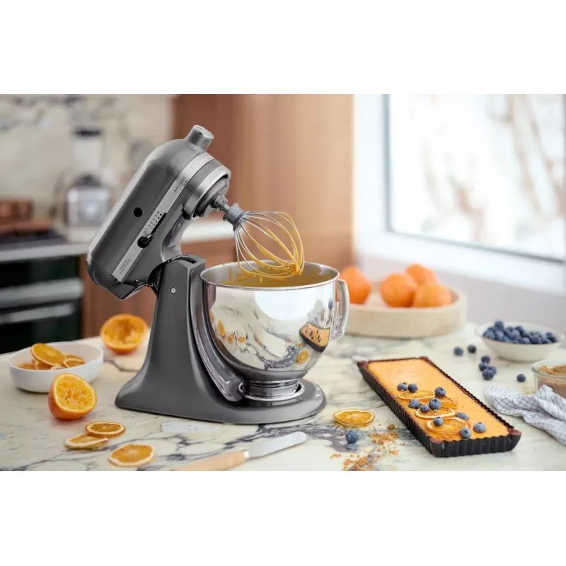 Máquina de cozinha KITCHENAID Artisan 300 W 4,8 L tigela de aço inoxidável prateado