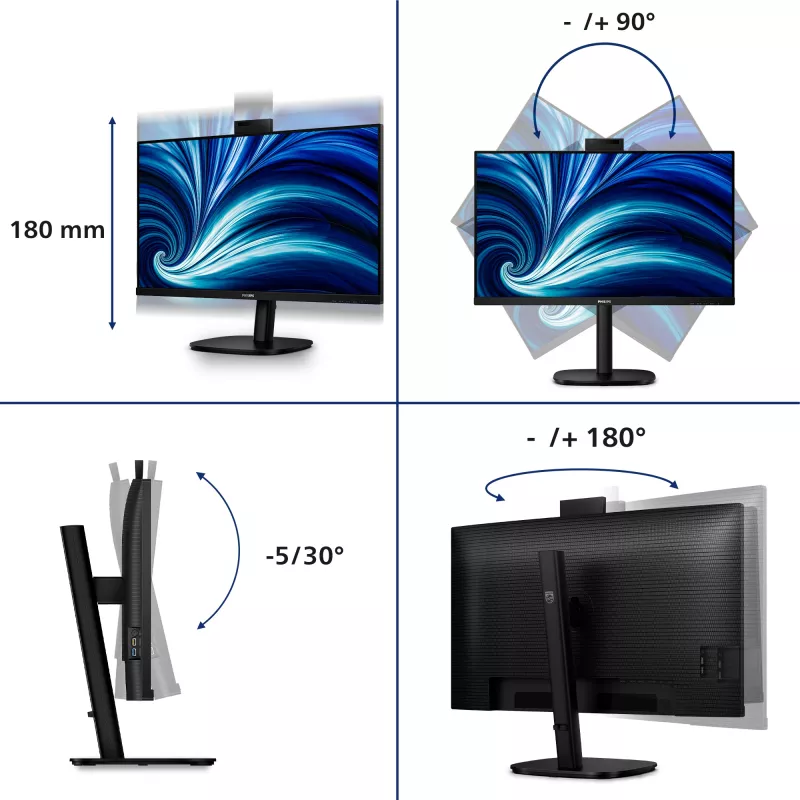 Monitor Philips 3000 series 32B2U3601H/00 80 cm (31,5