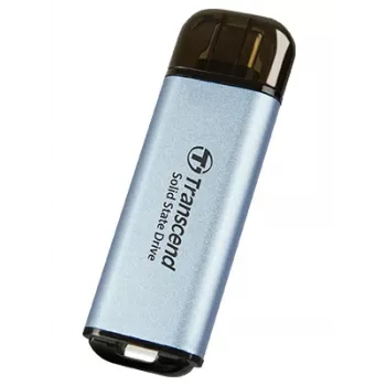 TRANSCEND Esd300c – 1 TB SSD portátil – USB Type-C – 3D-NAND-Flash – azul-céu