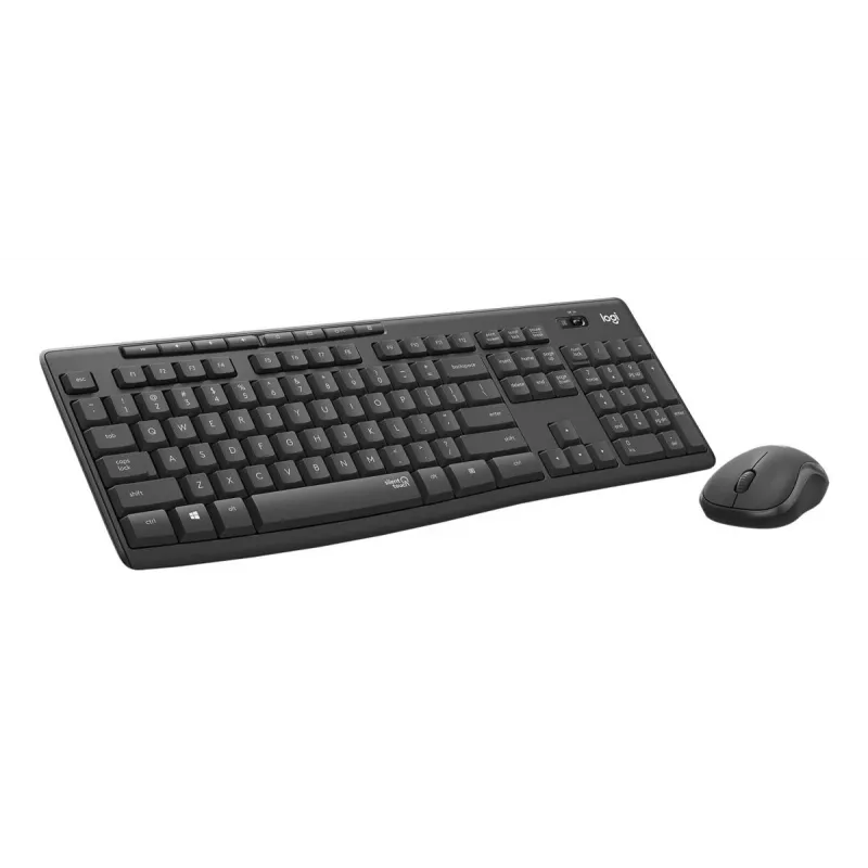 LOGITECH MK295 Conjunto de teclado/rato sem fios silencioso - grafite - Qwertz Swiss/Lux