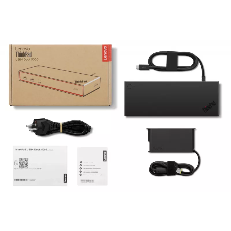 Lenovo ThinkPad USB4 Dock 5000 com fios Thunderbolt 4 preto