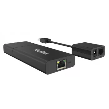 Emissor e recetor de rede Yealink USB2CAT5E-EXT preto