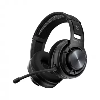 Turtle Beach Atlas Air Headset sem fios open-back para gaming em PC com áudio de alta fidelidade de 24 bits, microfone Broadcast, auricular flutuante, almofadas de espuma com memória e Bluetooth para PC