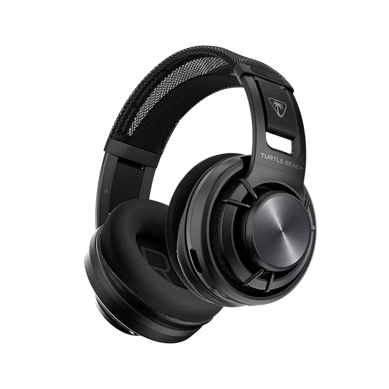 Turtle Beach Atlas Air Headset sem fios open-back para gaming em PC com áudio de alta fidelidade de 24 bits, microfone Broadcast, auricular flutuante, almofadas de espuma com memória e Bluetooth para PC