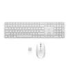 Conjunto de teclado e rato sem fios HP 655 Tamanho completo Branco