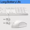 Conjunto de teclado e rato sem fios HP 655 Tamanho completo Branco
