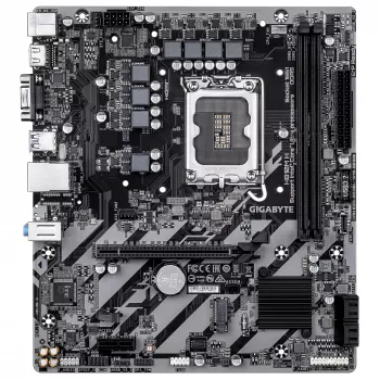 Motherboard GIGABYTE H810M H Micro ATX, Chipset Intel H810, LGA 1851, DDR5, 2x DIMM até 128 GB, PCIe 4.0, HDMI 2.1