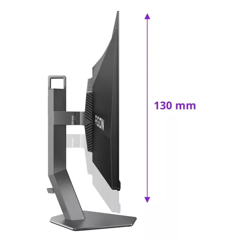 AOC AGON PRO AG276QKD2 Monitor de computador 67,3 cm (26,5 polegadas) 2560 x 1440 píxeis Quad HD QD-OLED Preto, Cinzento