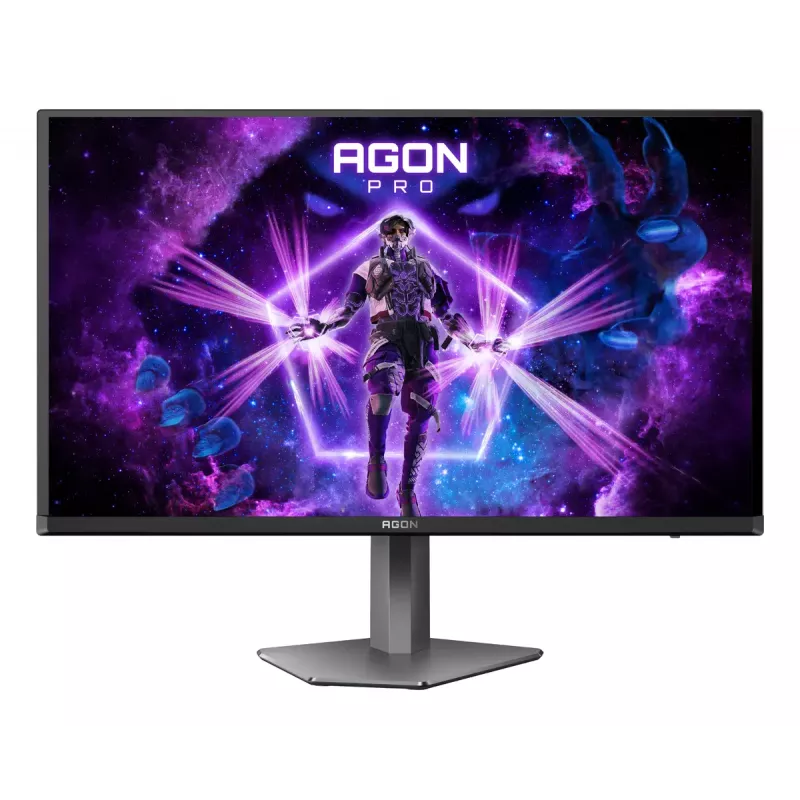 AOC AGON PRO AG276QKD2 Monitor de computador 67,3 cm (26,5 polegadas) 2560 x 1440 píxeis Quad HD QD-OLED Preto, Cinzento