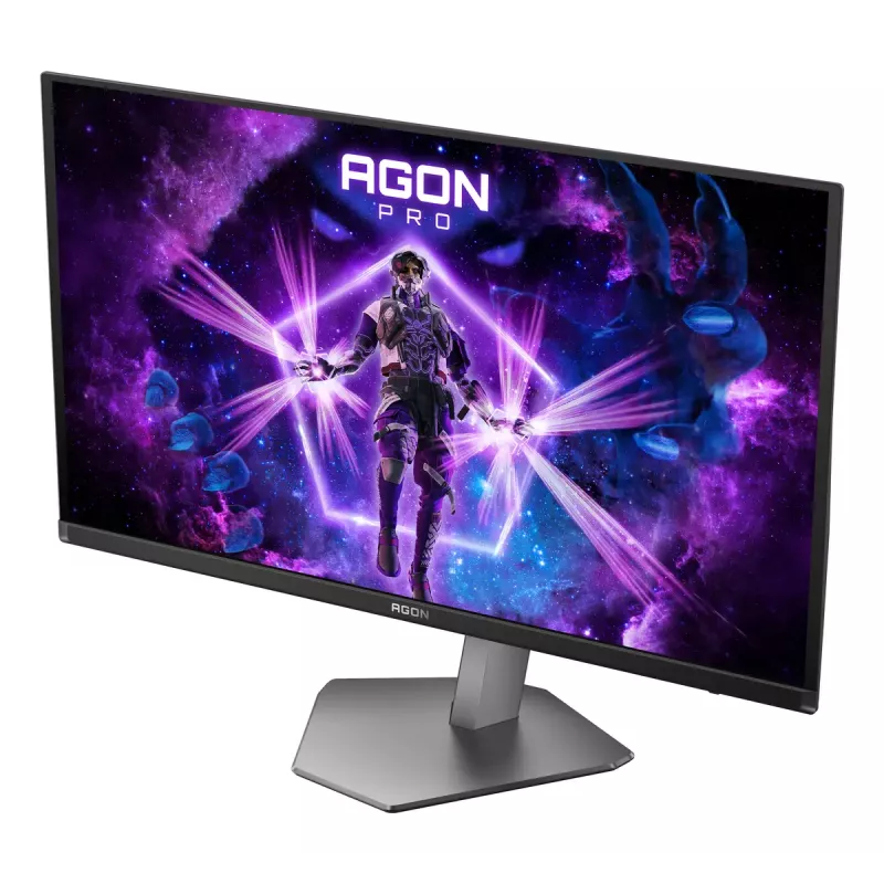 AOC AGON PRO AG276QKD2 Monitor de computador 67,3 cm (26,5 polegadas) 2560 x 1440 píxeis Quad HD QD-OLED Preto, Cinzento
