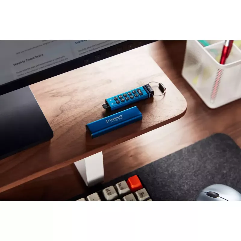 Kingston Technology IronKey 256GB USB-C Keypad 200C, FIPS 140-3 Nível 3 AES-256