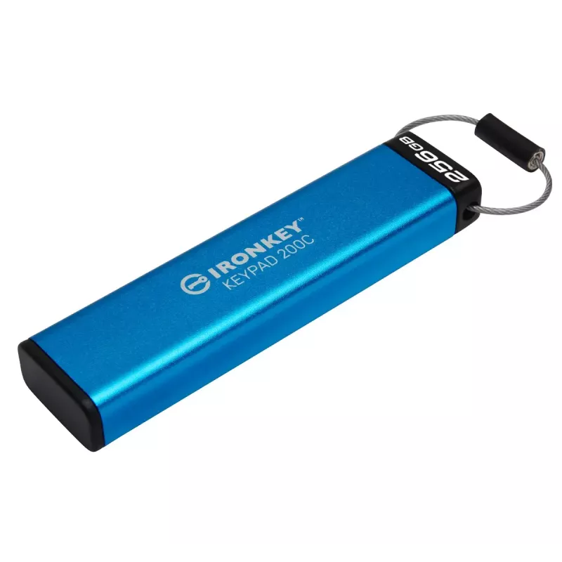 Kingston Technology IronKey 256GB USB-C Keypad 200C, FIPS 140-3 Nível 3 AES-256
