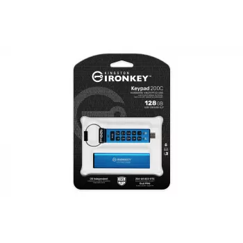 Kingston Technology IronKey 128GB USB-C Keypad 200C, FIPS 140-3 Nível 3 AES-256