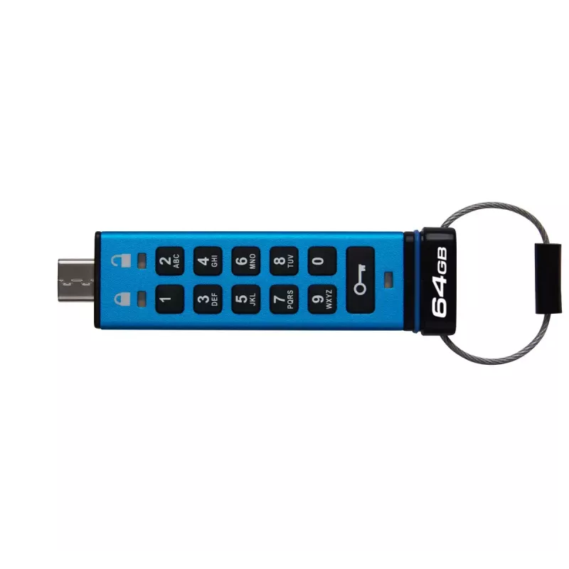 Kingston Technology IronKey 64GB USB-C Keypad 200C, FIPS 140-3 Nível 3 AES-256