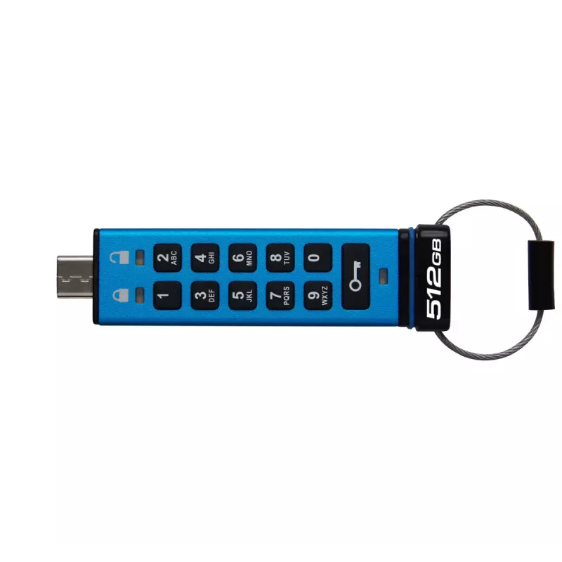 PEN USB 512GB Kingston IronKey Keypad 200C AES-256 USB-C retail
