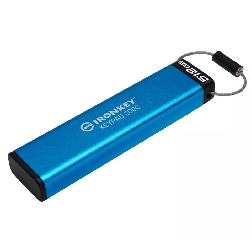 PEN USB 512GB Kingston IronKey Keypad 200C AES-256 USB-C retail