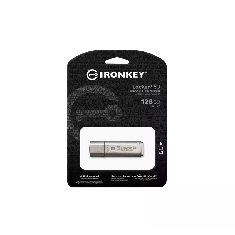 Kingston Technology IronKey 128GB IKLP50 USB AES com encriptação de 256 bits
