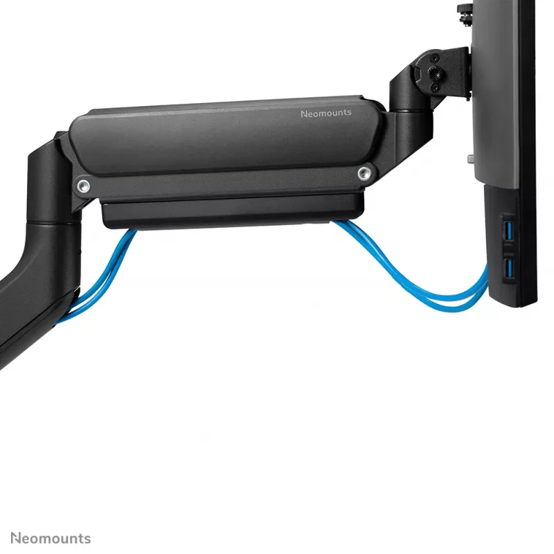 Braço de monitor Neomounts DS70-450BL1 17-42 polegadas - mola a gás - Topfix - bloqueio a 180°