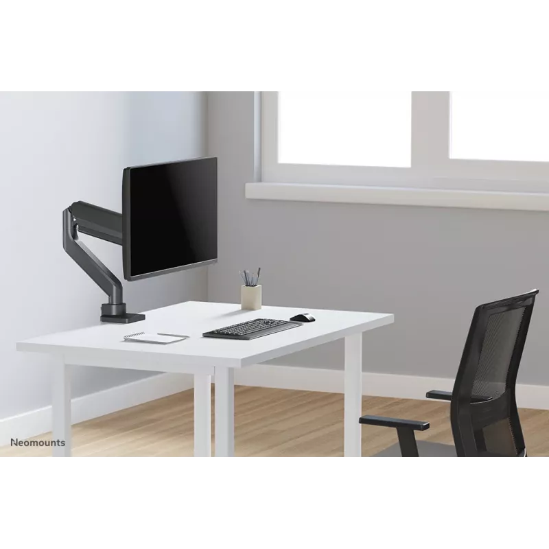 Braço de monitor Neomounts DS70-450BL1 17-42 polegadas - mola a gás - Topfix - bloqueio a 180°