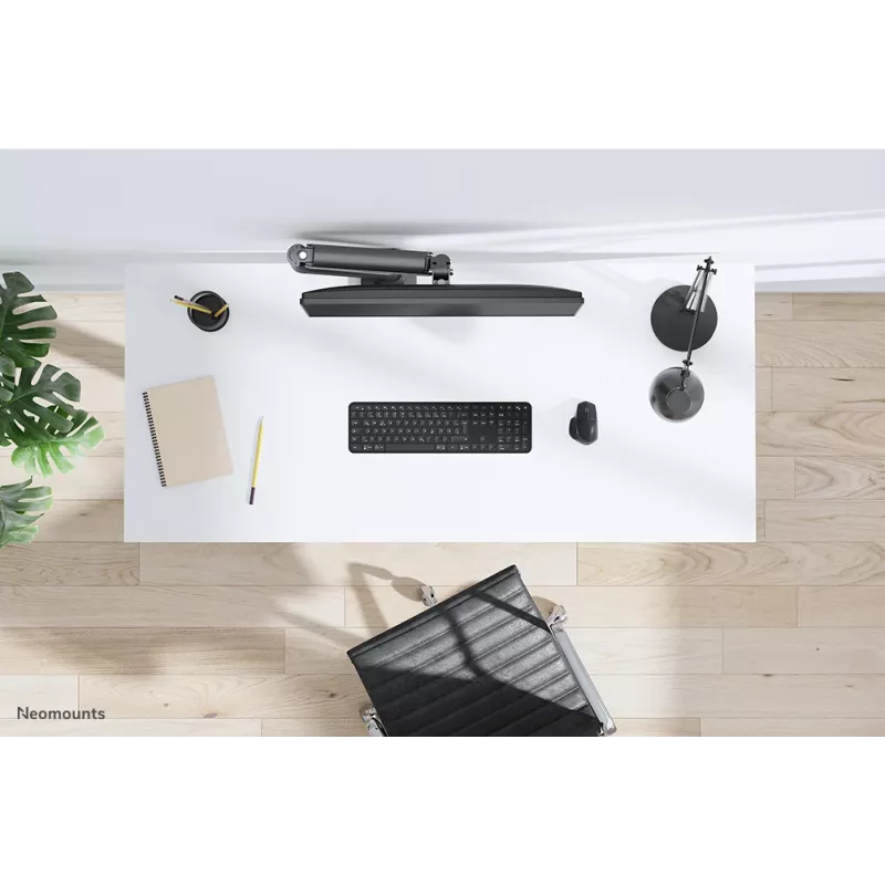 Braço de monitor Neomounts DS70-450BL1 17-42 polegadas - mola a gás - Topfix - bloqueio a 180°