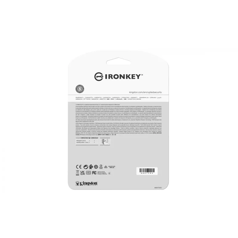 Kingston Technology IronKey 64GB IKLP50 USB AES com encriptação de 256 bits