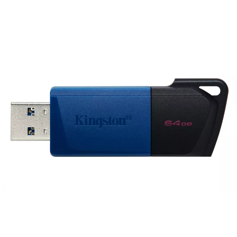 Kingston Technology DataTraveler 64GB USB3.2 Gen 1 Exodia M (Preto + Azul) – 2 unid.