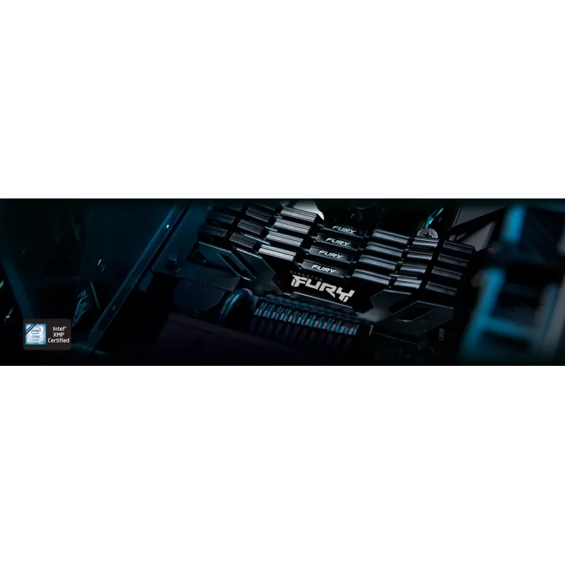 Kingston Technology FURY 32GB 6400MT/s DDR5 CL32 DIMM (Kit de 2) Renegade Prateado