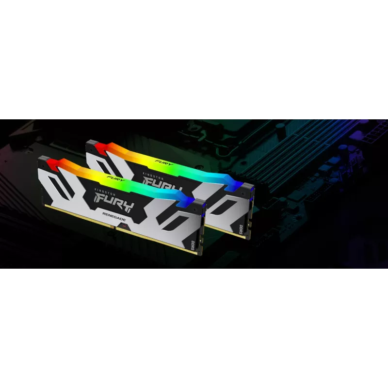 Kingston Technology FURY 96GB 6000MT/s DDR5 CL32 DIMM (Kit de 2) Renegade RGB XMP