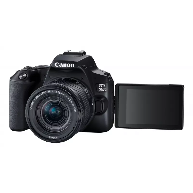 Canon EOS 250D+EF-S 18-55mm Kit de câmara SLR 24,1 MP CMOS 6000 x 4000 píxeis Preto