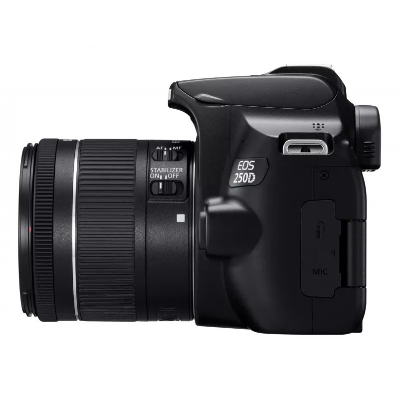 Canon EOS 250D+EF-S 18-55mm Kit de câmara SLR 24,1 MP CMOS 6000 x 4000 píxeis Preto