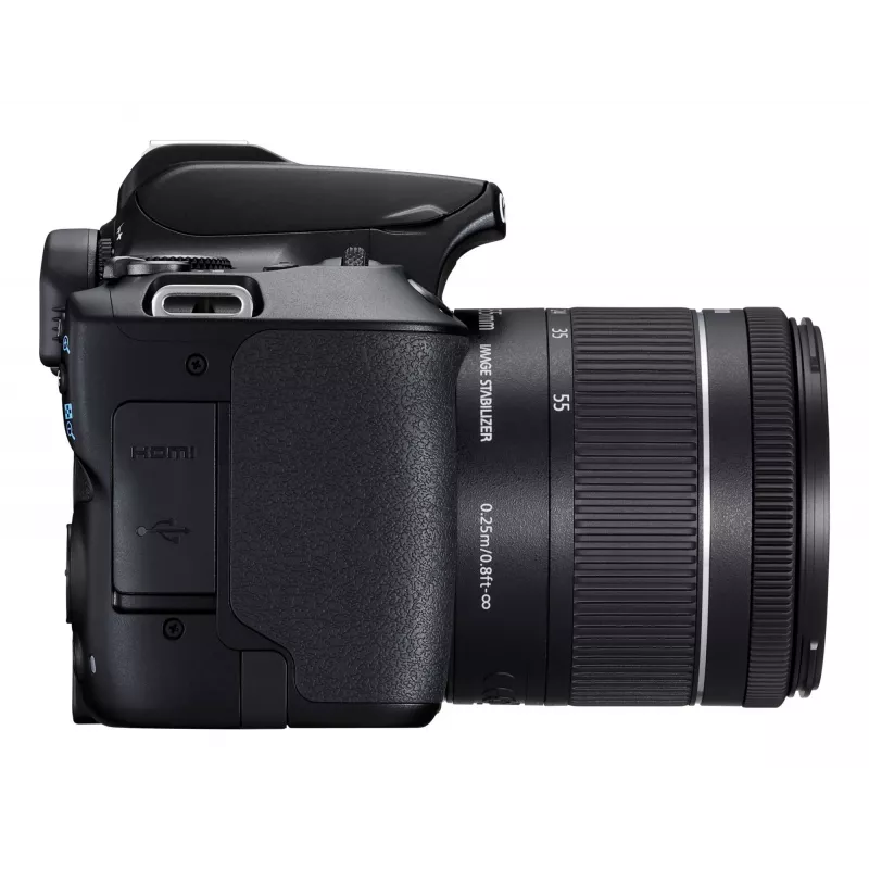 Canon EOS 250D+EF-S 18-55mm Kit de câmara SLR 24,1 MP CMOS 6000 x 4000 píxeis Preto