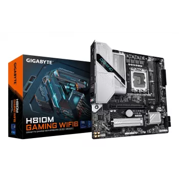 Placa-mãe GIGABYTE H810M GAMING WIFI6, Intel Core Ultra, LGA 1851, Micro ATX
